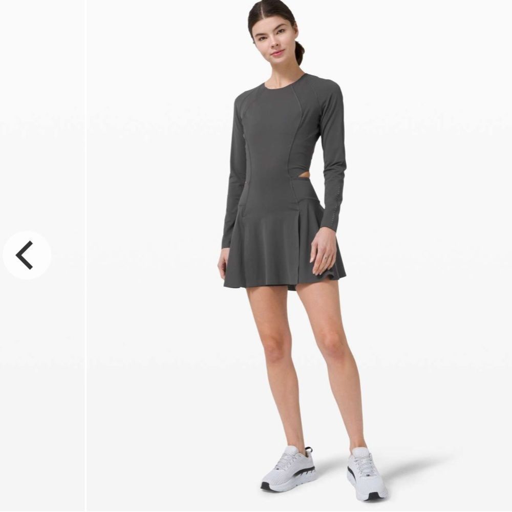 Lululemon Runnin Pretty Dress Graphite Grey